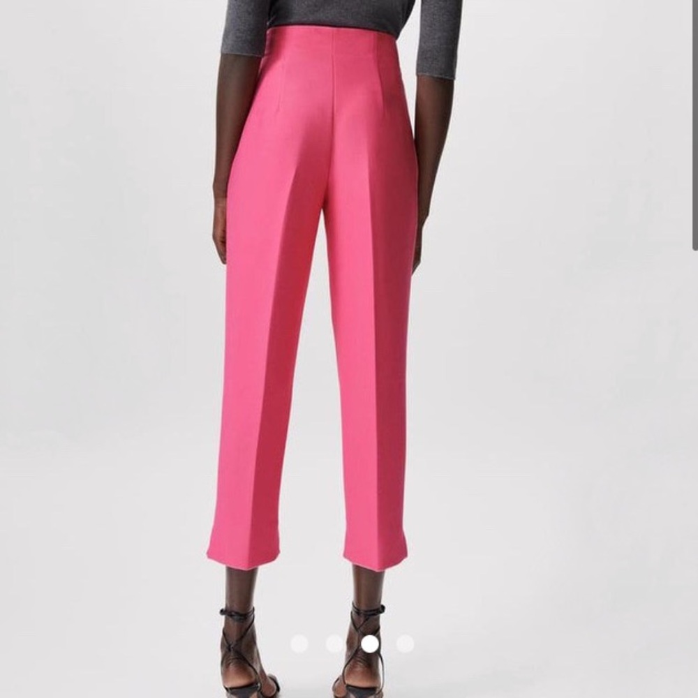 Zara High Waist Slim Fit Trousers - Picture 12 of 13